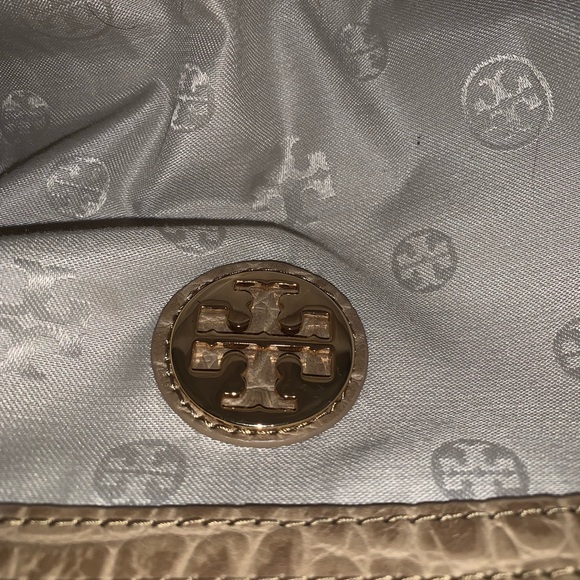 Tory Burch embossed leather satchel bag 797 - Picture 5 of 6